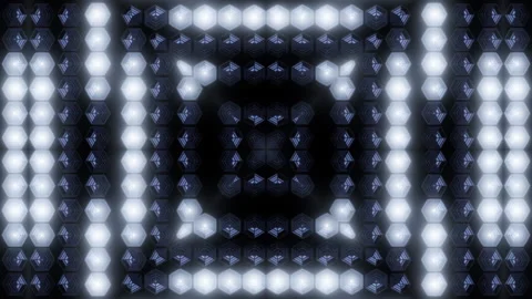 Light Led White Panel Looped Video Vídeo Stock 151889557