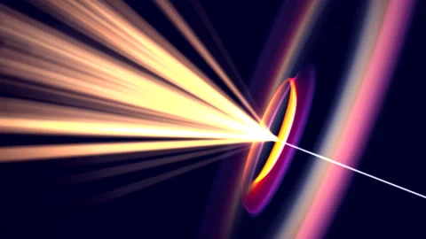 Light, lens, beam of light. Rays. Focal Stock Footage 140160396