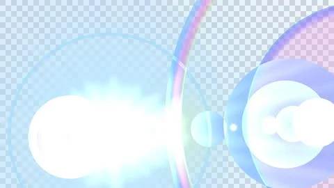 Light lens flare overlay background video Illustrazione stock