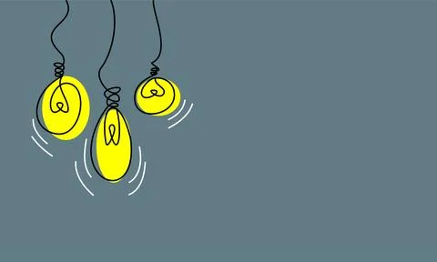 The light of the lights of a dark room Stock Illustration