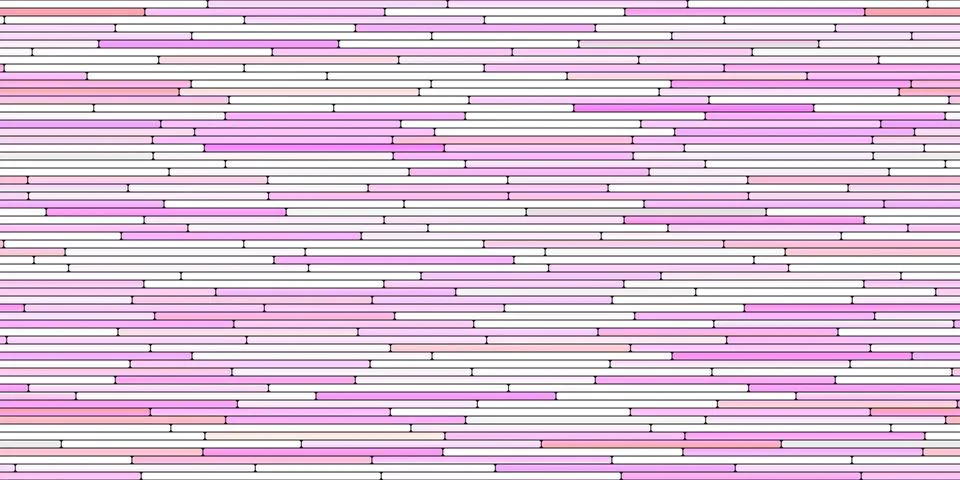 Light Lilac Random Line Sections Background. Colorful Along Segments Texture. Stock-Illustration