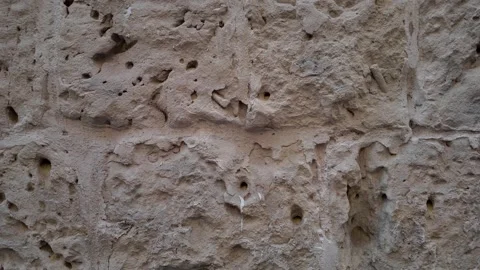 Light limestone with interesting texture visible background Stock Footage 317177542