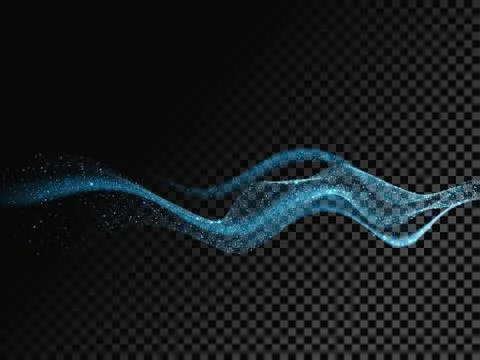 Light line neon blue effect. Vector glitter light fire flare circle trace Illustrazione stock