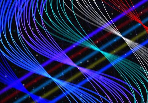 Light lines abstract background  with space Stock Illustration