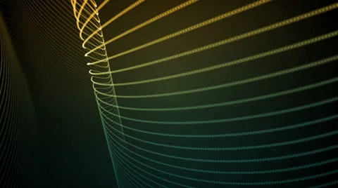 Light Lines Amber Blue Stock Footage 25981201