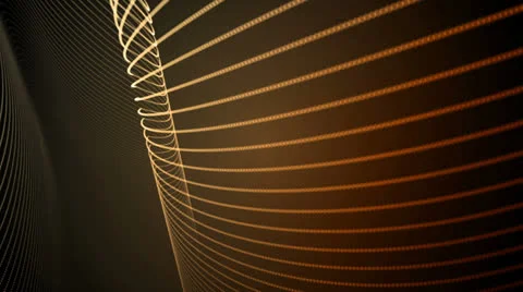 Light Lines Amber Orange Stock Footage 25981096