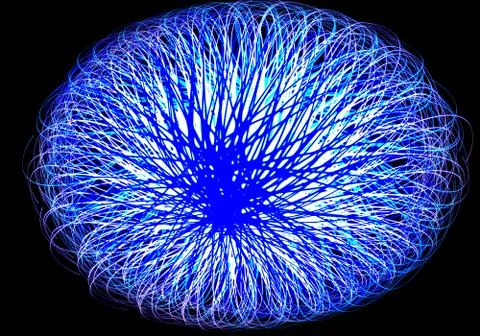 Light lines ball abstract background Stock Illustration