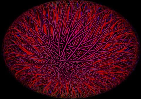 Light lines ball abstract background Stock Illustration