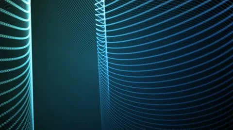 Light Lines Blue Stock Footage 12036250