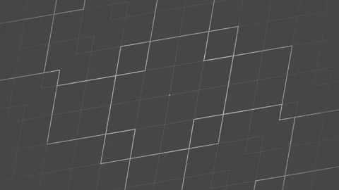 Light lines create a changing pattern on a dark gray background. 3d rendering Stock Footage 311572525