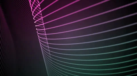 Light Lines Pink Green Stock Footage 25980227