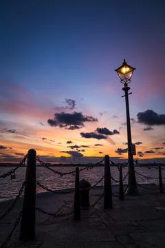 Light on the Liverpool waterfront Stock Photos