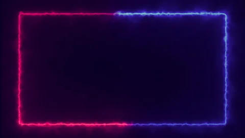 Light loopable on rectangle frame. Neon light red and purple. Stock Footage 249234747