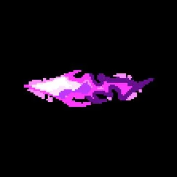 Light magic energy pixel art vector illustration Stock Illustration