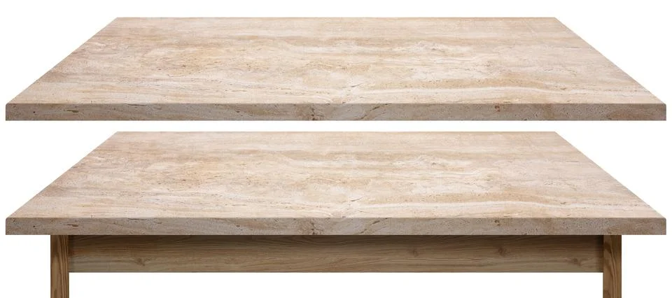 Light marble table top and shelf Stock Photos
