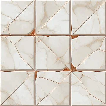 Light marble tile texture, pattern background - Vector Stock Illustration