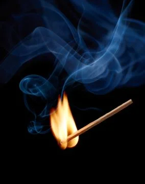 Light up a match Stock Photos