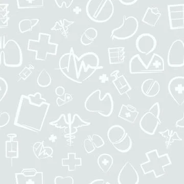 Light Medical Seamless Pattern Stock Illustration