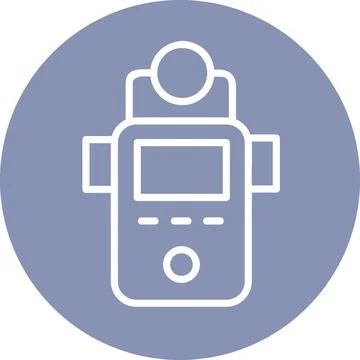 Light Meter Exposure Photography Device Tool Icon Graphic Symbol 스톡 일러스트