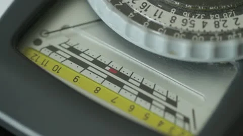 Light Meter Macro Stock Footage 22782472