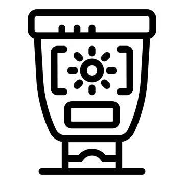 Light meter measuring sunlight intensity for photography or videography Stock Illustration