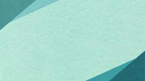 Light mint paper texture background with emerald, teal geometric corners gr.. Stock Photos