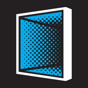 Light mirror creative logo icon vector illustration Stock Illustration