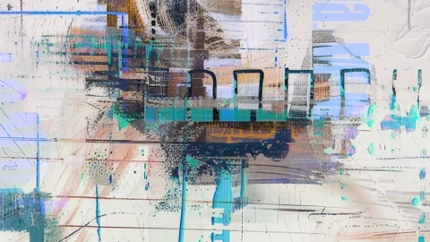 Light Mixed Media Construction Grunge Abstract Background Stock Footage 328373656