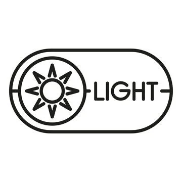 Light mode on off toggle switch icon 스톡 일러스트