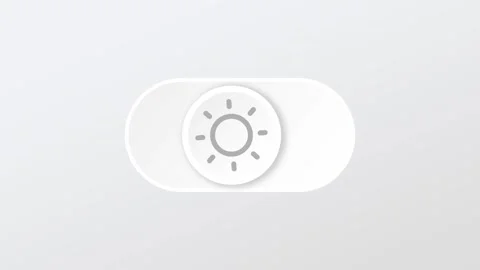 Light Mode Toggle Switch Off UI Component Stock Footage 335592120