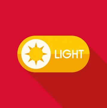 Light mode user interface toggle button illustration 스톡 일러스트