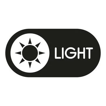 Light mode on user interface toggle switch Illustrazione stock