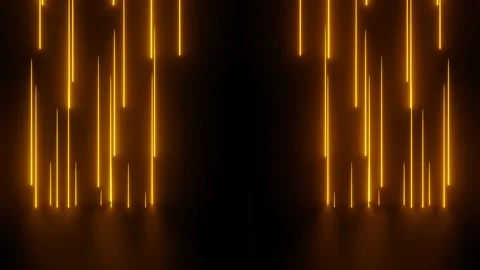 Light of Modern design., falling on the floor, appearing glowing gold lines Stock Footage 153305300