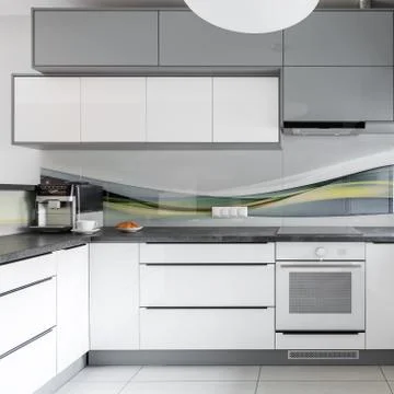 Light modern kitchen interior Stock-Fotos