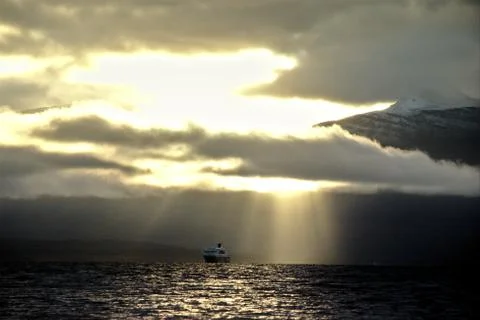 Light mood in the mountains Stock Photos