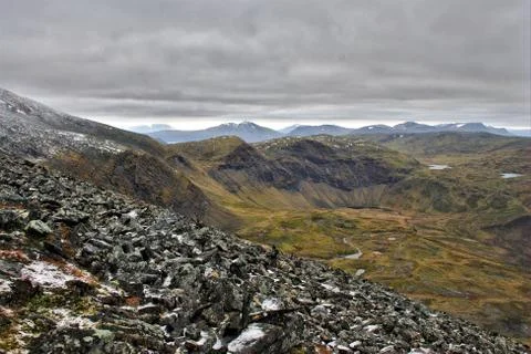 Light mood in the mountains Stock Photos