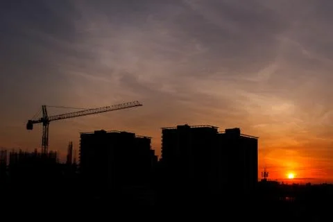 Light in the morning of construction Stock Photos