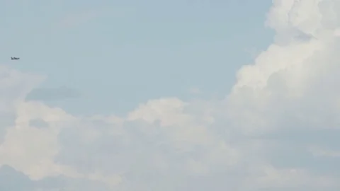 Light motor plane  in the sky Stock-Footage 75403255