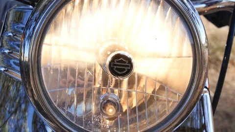 Light motorcycle Stock Footage 95763835