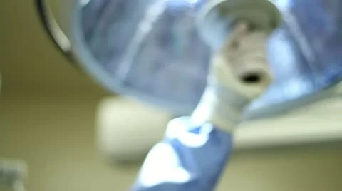 Light moved by Surgeon 1 Stock-Footage 12035442