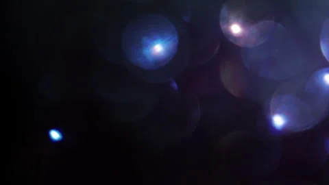 Light movement, sparkling bokeh, point of light in the dark Видео 319955407