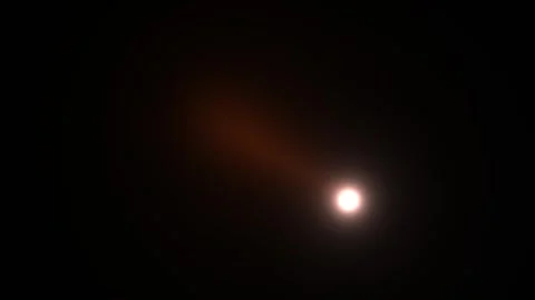 Light moves through a dark space creating a glowing effect Video stock 338323134
