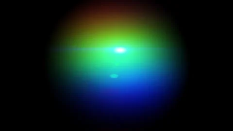 Light moves from top to bottom in the seven-color circle. Vídeos de archivo 315526833