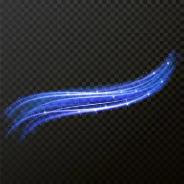 Light multi line tracing effect. Vector fire light flare trace Stock Illustration