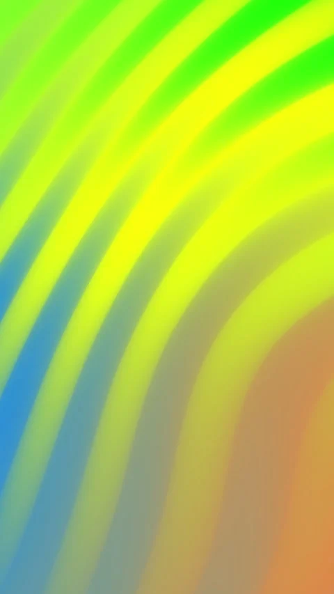 Light Multicolor Abstract Gradient Line Wave Pattern, Green Yellow Orange Blue Video stock 313030170