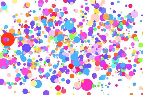 Light multicolor background, colorful vector texture with circles. Splash effect Stock Illustration