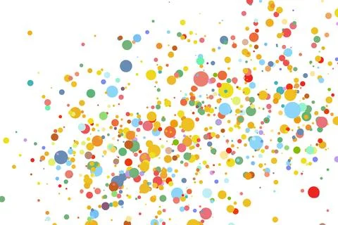 Light multicolor background, colorful vector texture with circles. Splash effect Stock Illustration