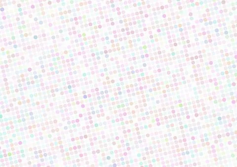 Light multicolor polkadot pattern with pastel color dots Stock Illustration