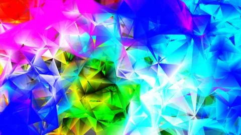Light Multicolor polygonal illustration, which consist of triangles. Triangul Illustration