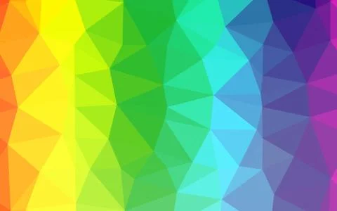 Light Multicolor, Rainbow vector abstract mosaic backdrop. Stock Illustration